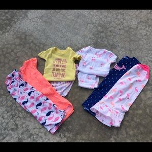 Lot of girls 2T pajamas